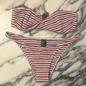 Lisa Marie Fernandez Seersucker Bikini